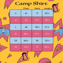Unisex Disney Tops<Aladdin Genie Camp Shirt