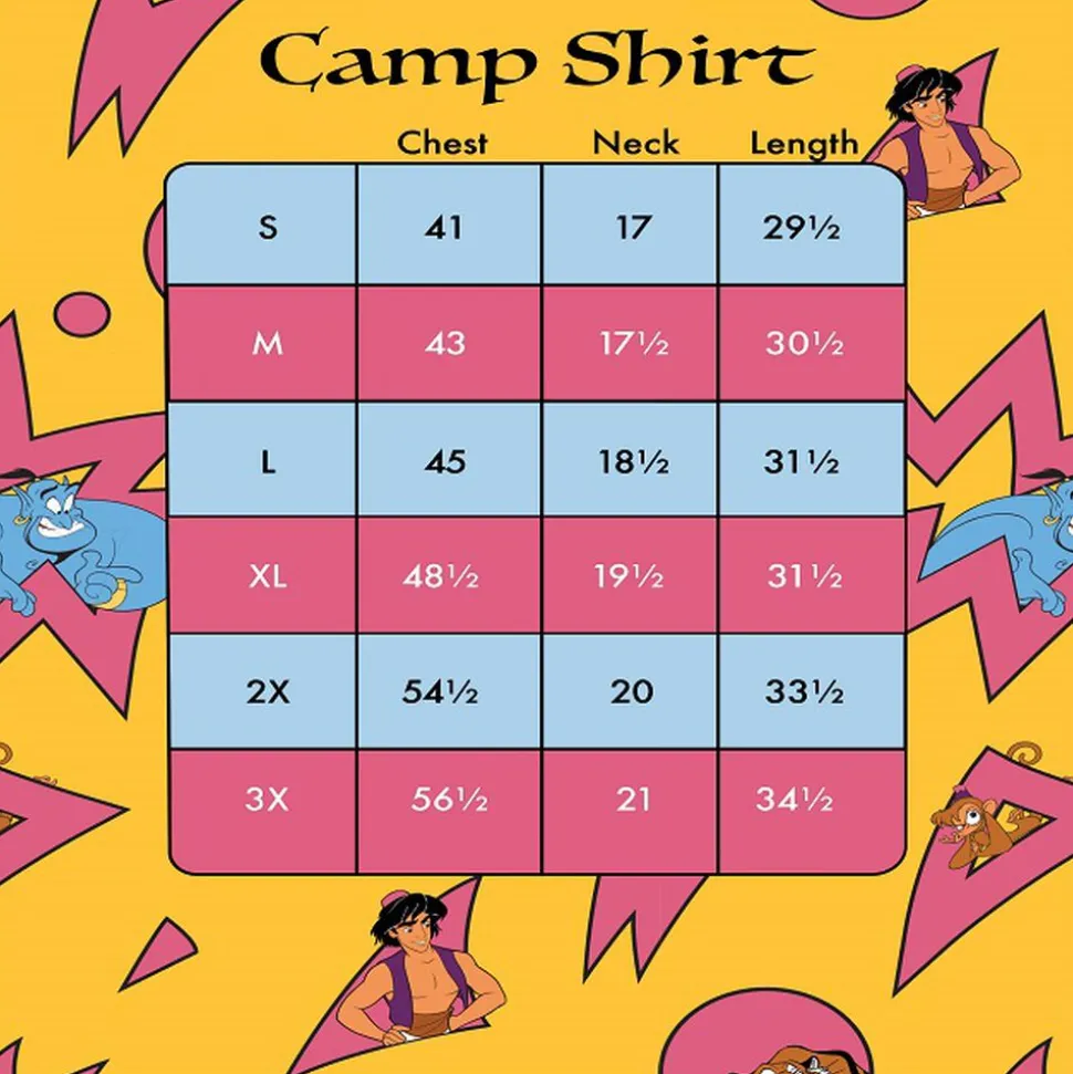 Unisex Disney Tops<Aladdin Genie Camp Shirt