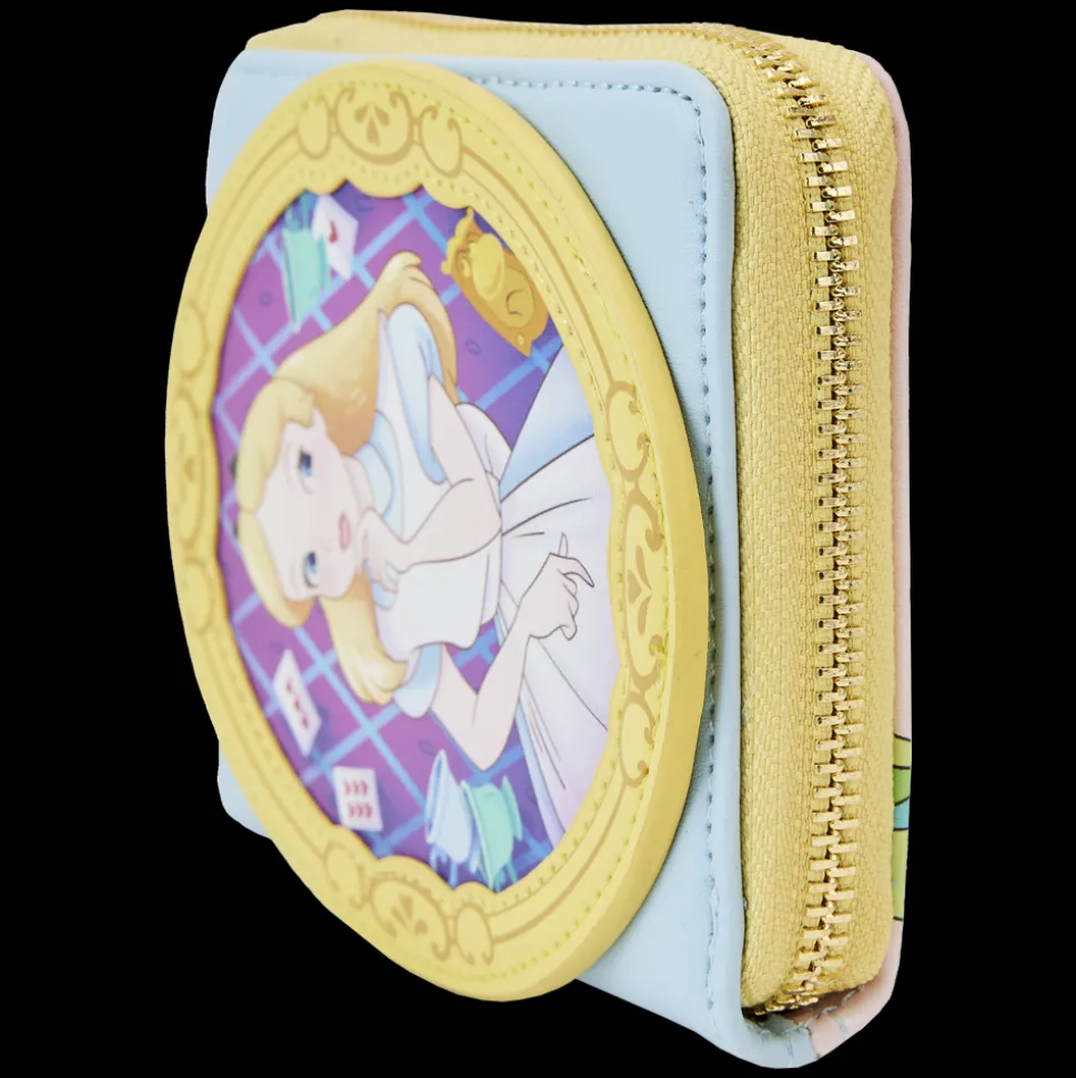 Disney Wallets<Alice In Wonderland Cameo Zip Around Wallet