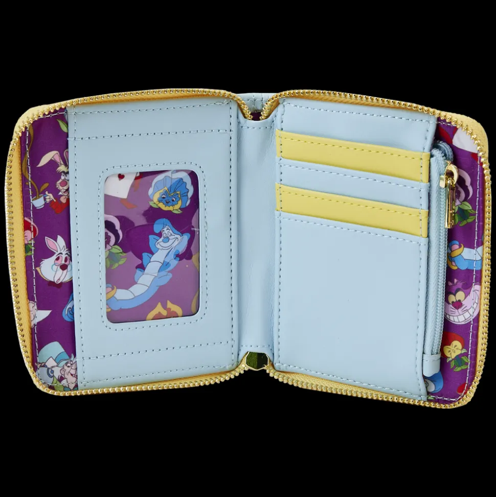 Disney Wallets<Alice In Wonderland Cameo Zip Around Wallet