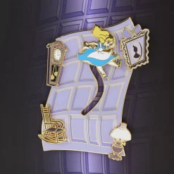 Disney Enamel Pins<Alice In Wonderland Falling Down The Rabbit Hole 3" Collector Box Sliding Pin