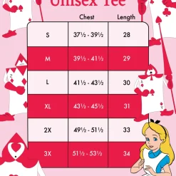 Unisex Disney Tops<Alice In Wonderland Playing Cards Unisex Tee
