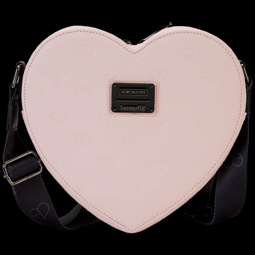 BLACKPINK Crossbody Bags< All-Over Print Heart Shaped Crossbody Bag
