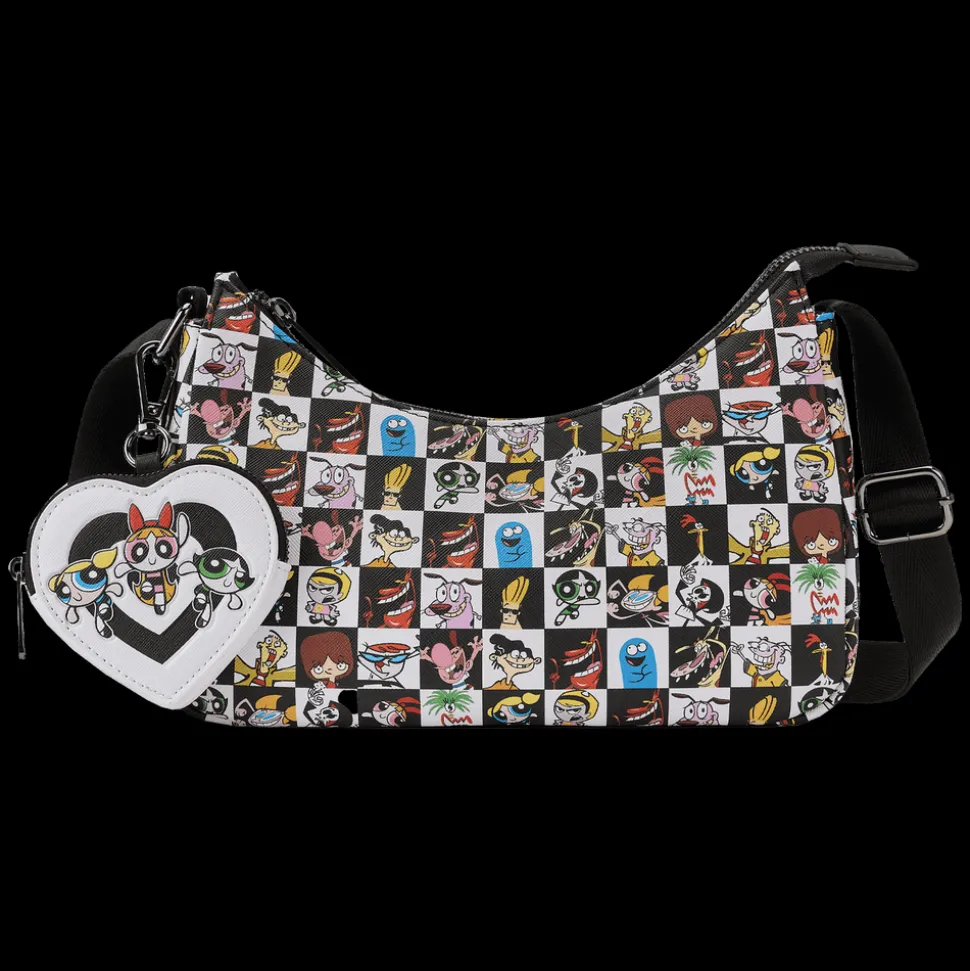 Cartoon Network Crossbody Bags< Retro Collage Crossbody Bag With Coin Pouch