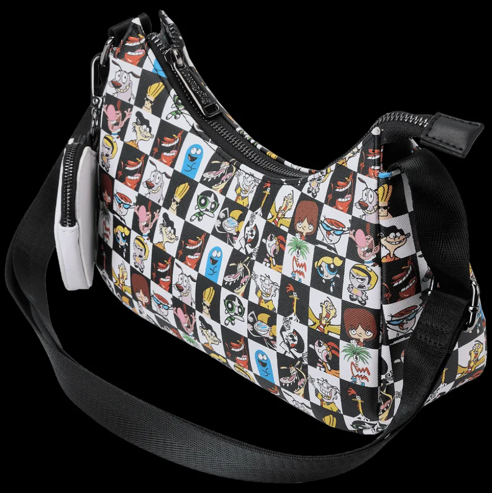 Cartoon Network Crossbody Bags< Retro Collage Crossbody Bag With Coin Pouch