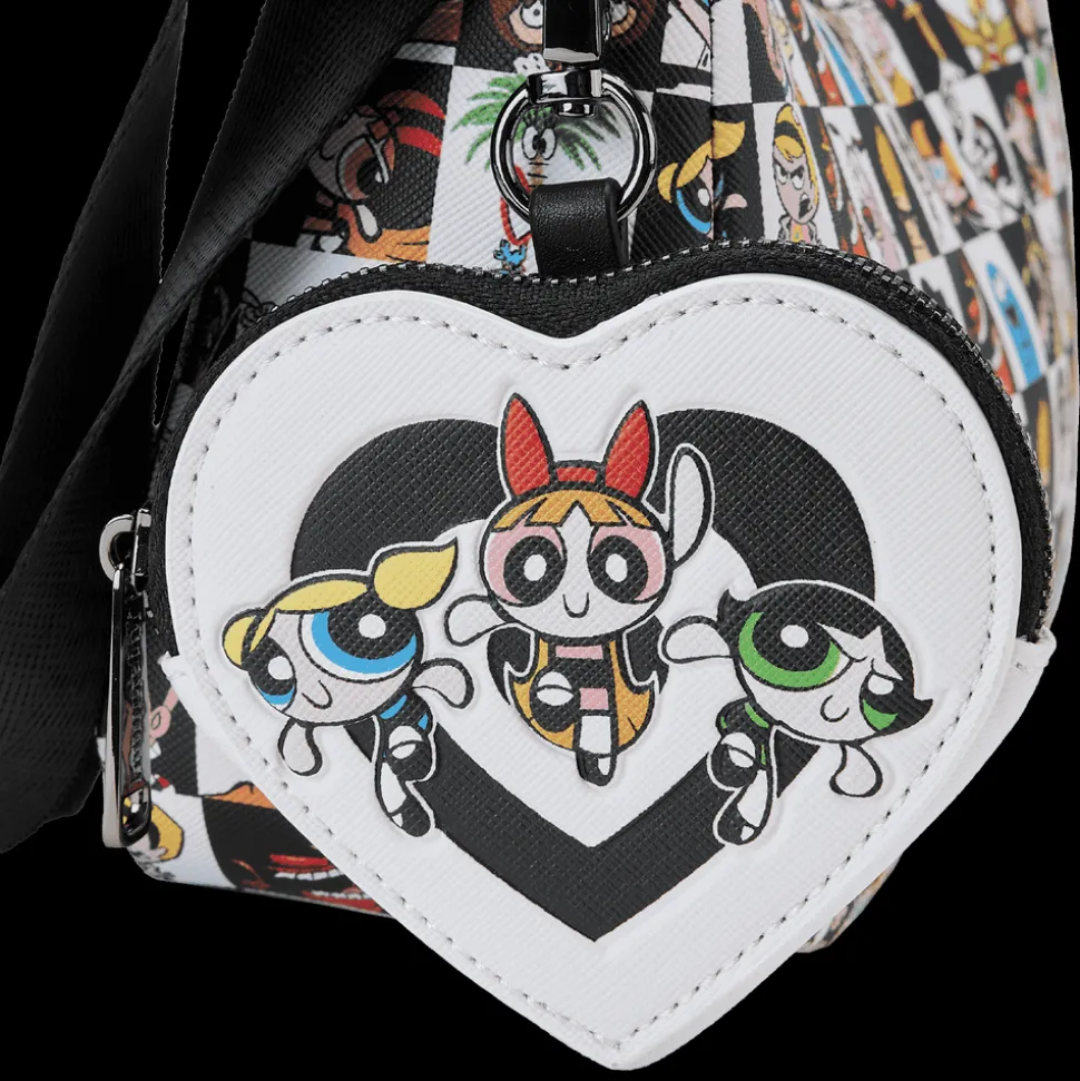 Cartoon Network Crossbody Bags< Retro Collage Crossbody Bag With Coin Pouch