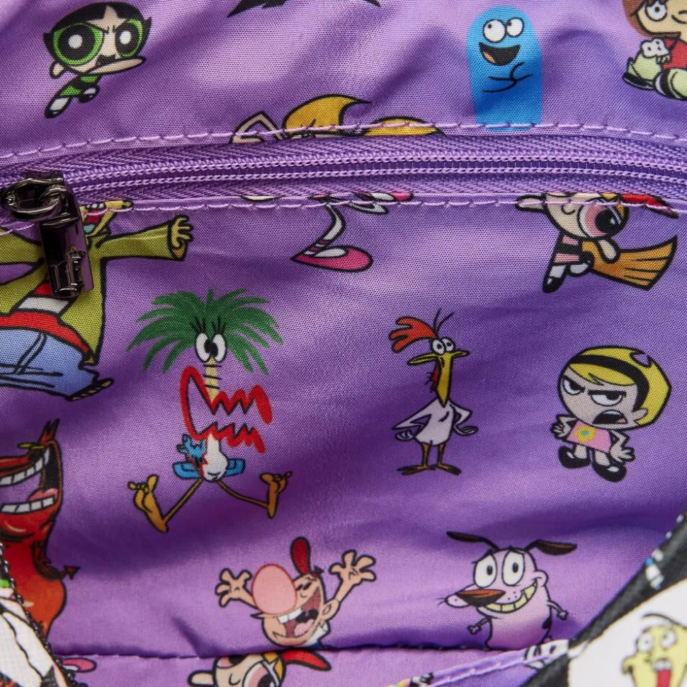 Cartoon Network Crossbody Bags< Retro Collage Crossbody Bag With Coin Pouch