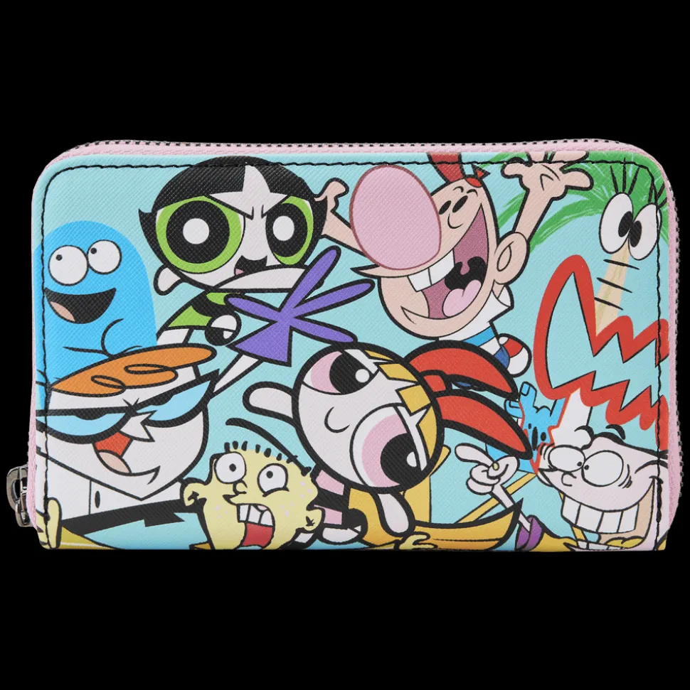 Cartoon Network Wallets< Retro Collage Zip Around Wallet