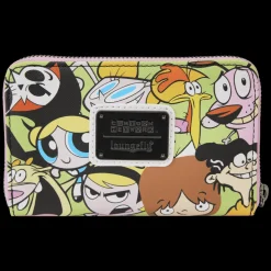 Cartoon Network Wallets< Retro Collage Zip Around Wallet