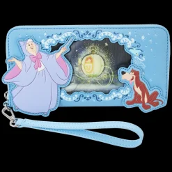 Disney Wallets<Cinderella Princess Series Lenticular Zip Around Wristlet Wallet