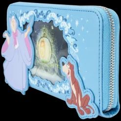 Disney Wallets<Cinderella Princess Series Lenticular Zip Around Wristlet Wallet