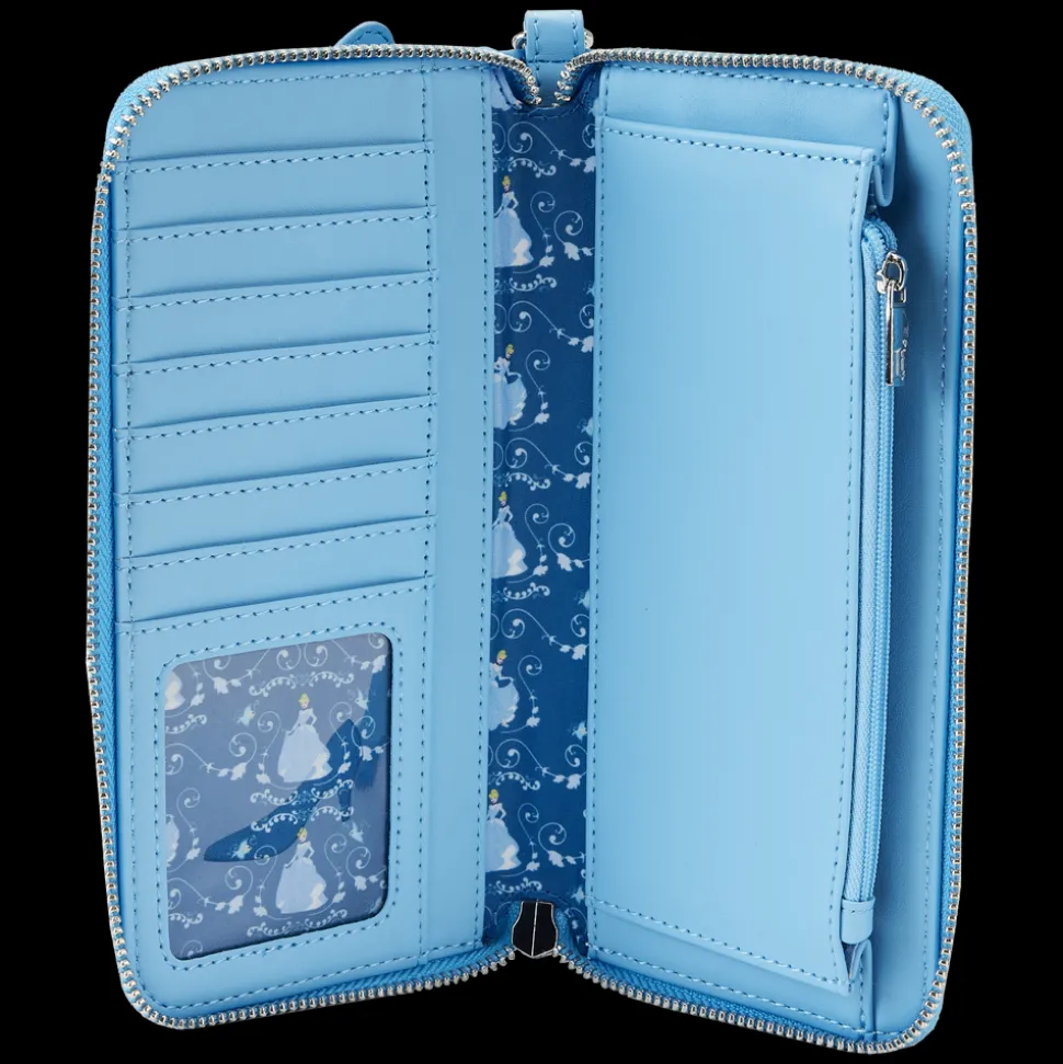 Disney Wallets<Cinderella Princess Series Lenticular Zip Around Wristlet Wallet