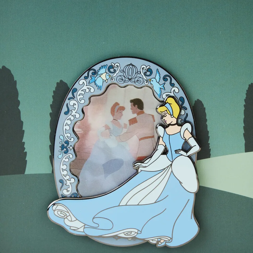 Disney Enamel Pins<Cinderella Princess Series 3" Collector Box Lenticular Pin