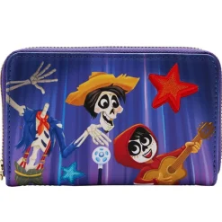 Pixar Wallets<Coco Miguel & Hector Performance Scene Zip Around Wallet