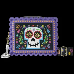 Pixar Crossbody Bags<Coco Miguel Calavera Floral Skull Crossbody Bag