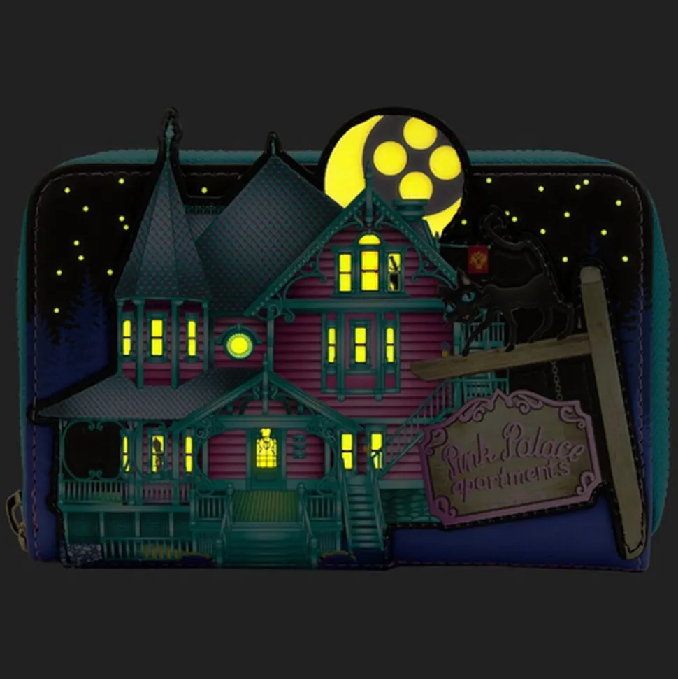 Coraline Wallets< Glow In The Dark House Zip Around Wallet