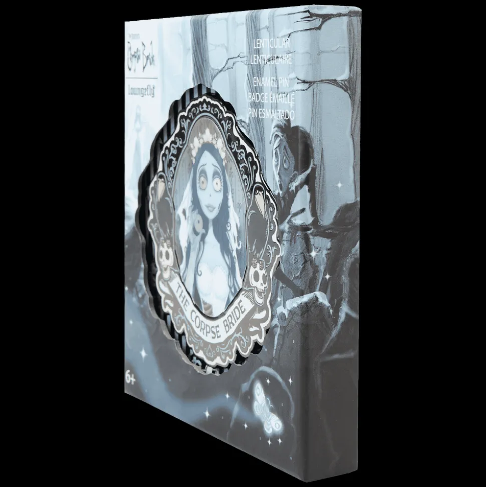 Corpse Bride Enamel Pins< Emily Lenticular 3" Collector Box Pin