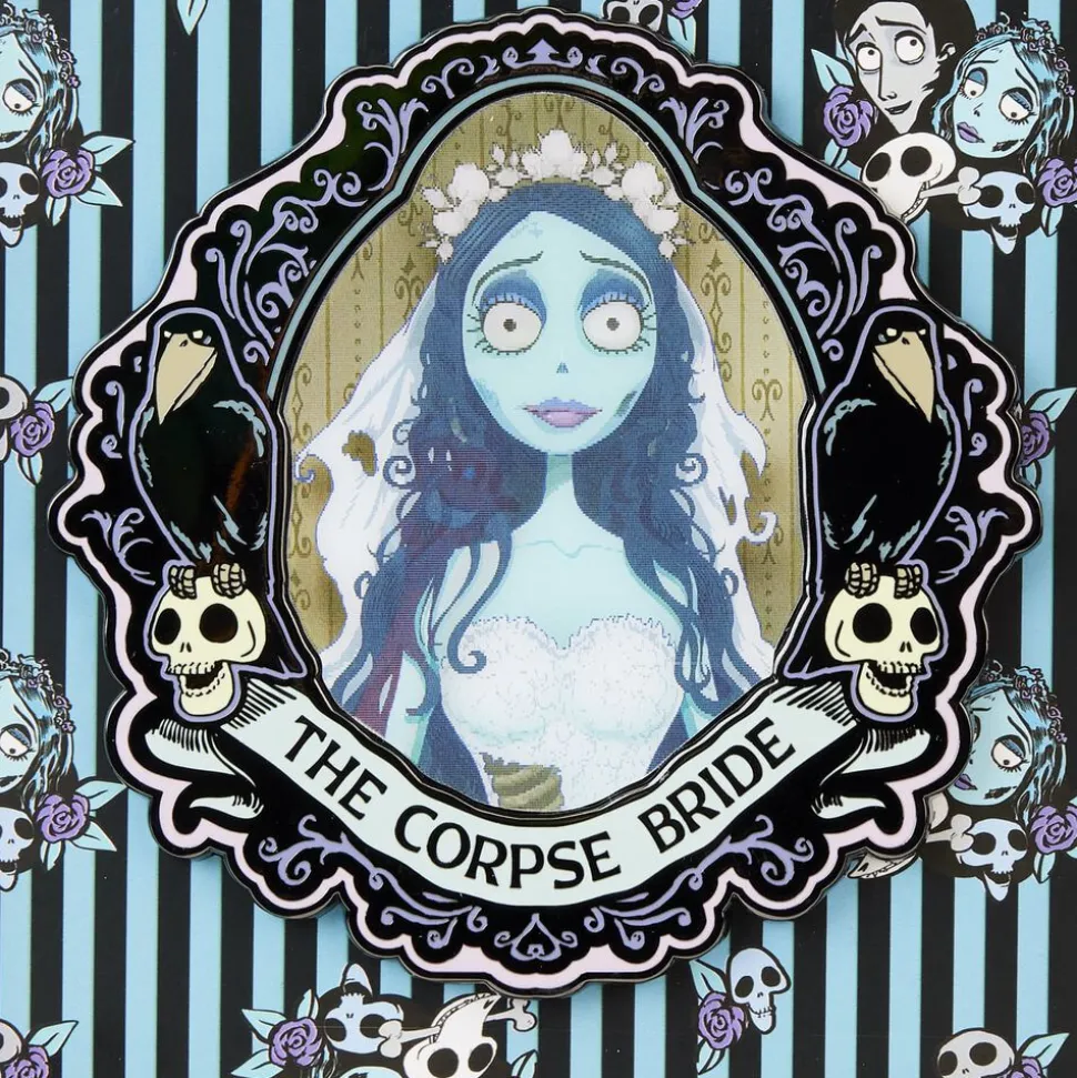 Corpse Bride Enamel Pins< Emily Lenticular 3" Collector Box Pin