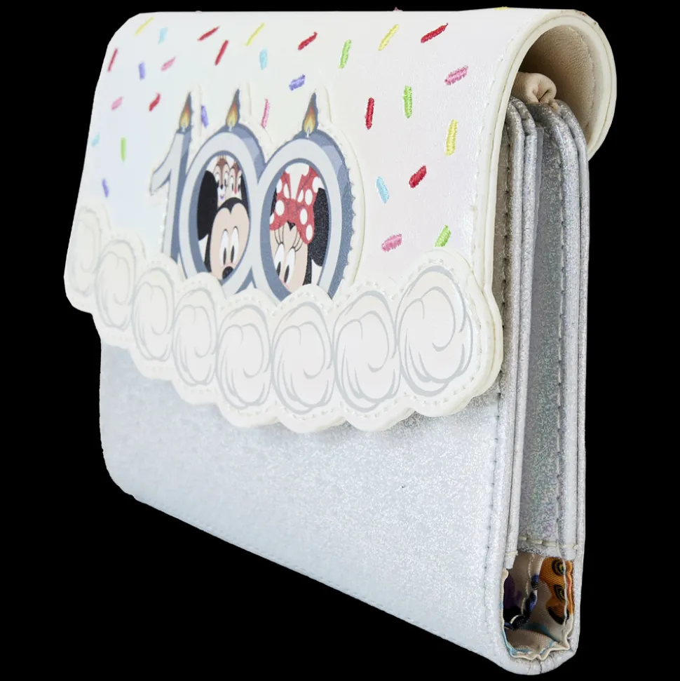 Disney Wallets<100 Anniversary Celebration Cake Flap Wallet