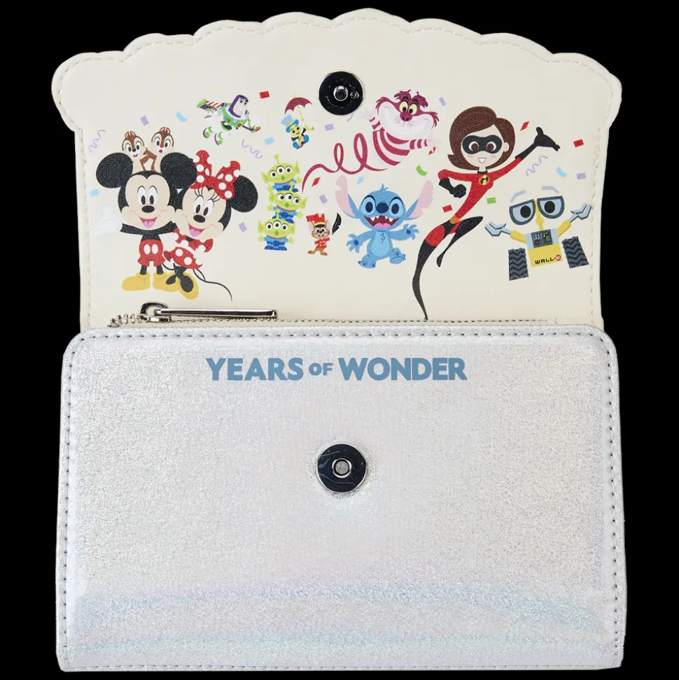 Disney Wallets<100 Anniversary Celebration Cake Flap Wallet