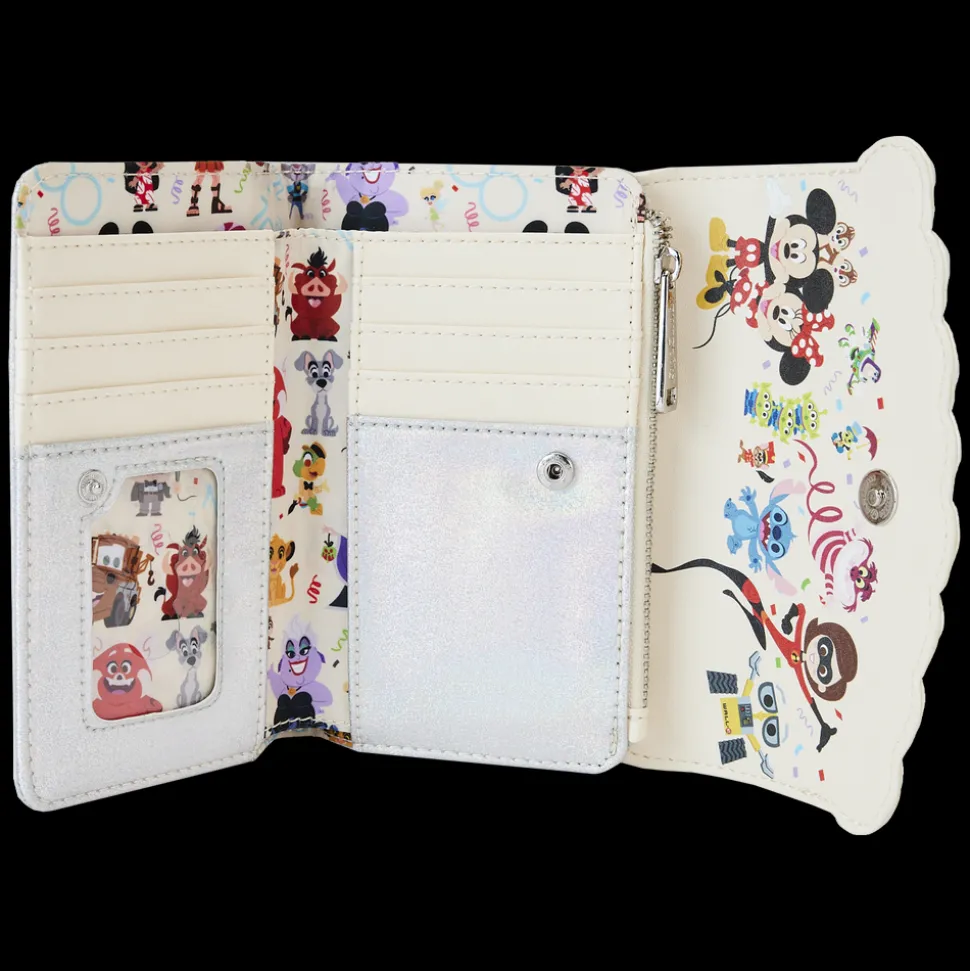 Disney Wallets<100 Anniversary Celebration Cake Flap Wallet