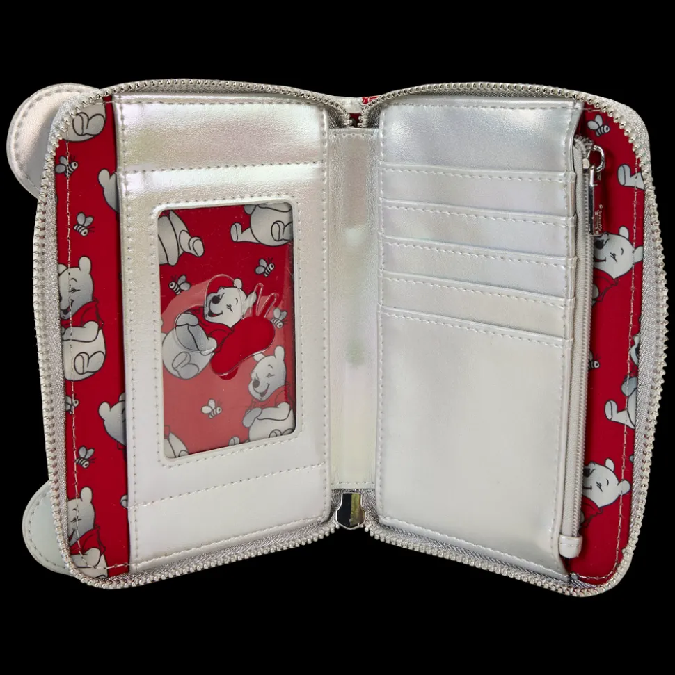 Disney Wallets<100 Exclusive Platinum Winnie The Pooh Cosplay Zip Around Wallet