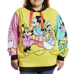 Unisex Disney Tops<100 Mickey & Friends Classic Color Block Unisex Hoodie
