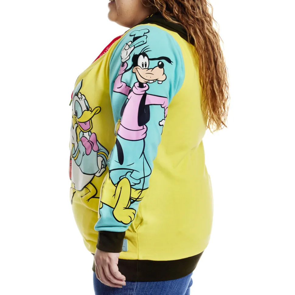 Unisex Disney Tops<100 Mickey & Friends Classic Color Block Unisex Hoodie