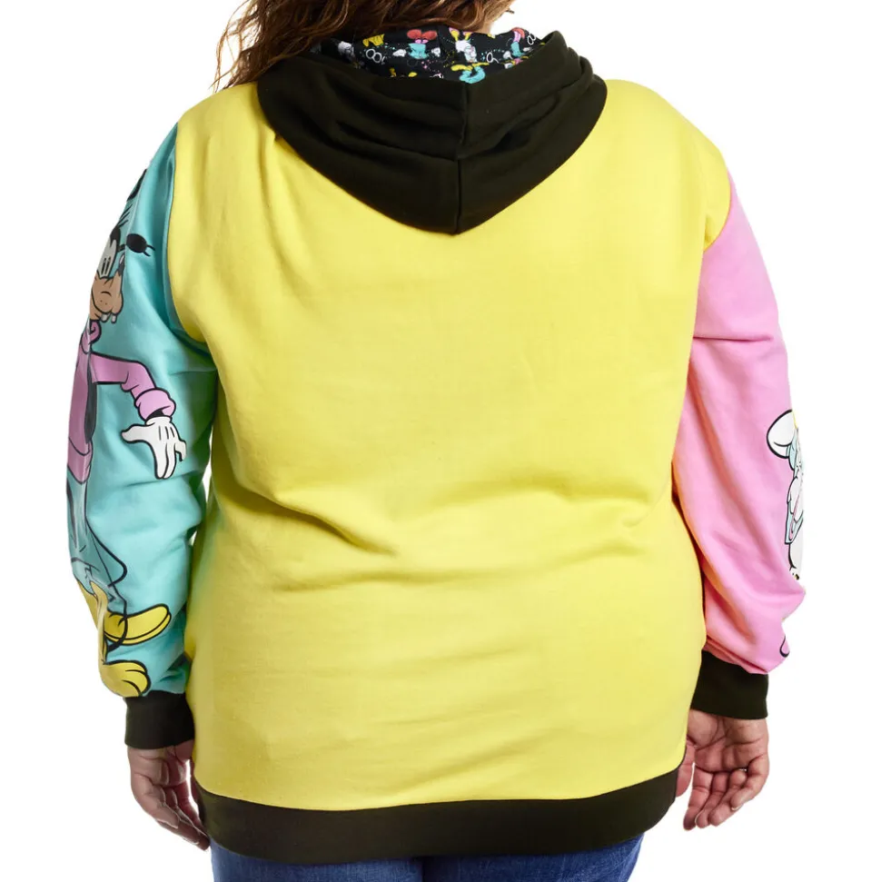 Unisex Disney Tops<100 Mickey & Friends Classic Color Block Unisex Hoodie