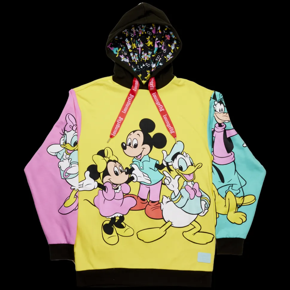 Unisex Disney Tops<100 Mickey & Friends Classic Color Block Unisex Hoodie