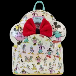 Disney Mini Backpacks<100 Mickey & Friends Classic All-Over Print Iridescent Mini Backpack With Ear Headband