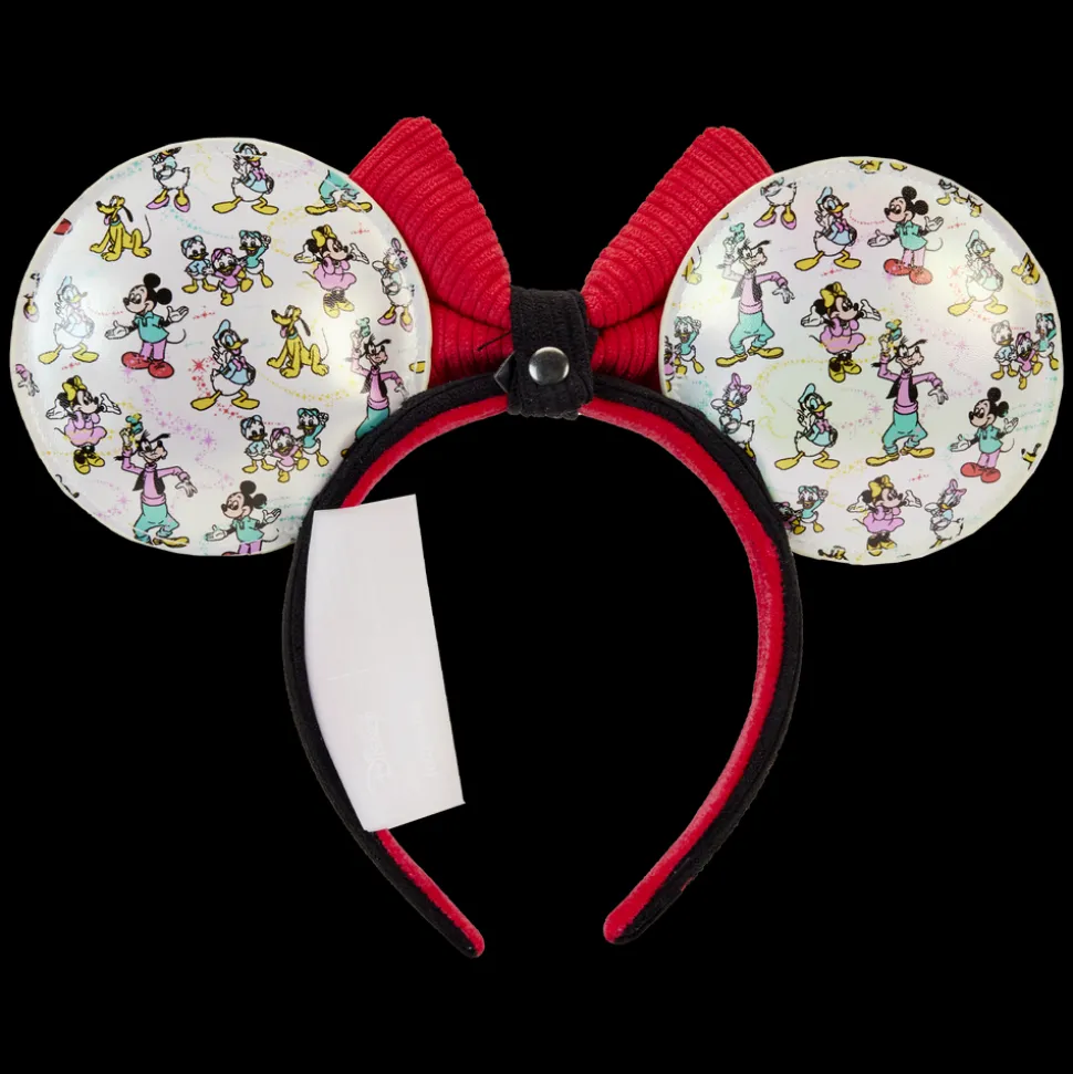 Disney Mini Backpacks<100 Mickey & Friends Classic All-Over Print Iridescent Mini Backpack With Ear Headband