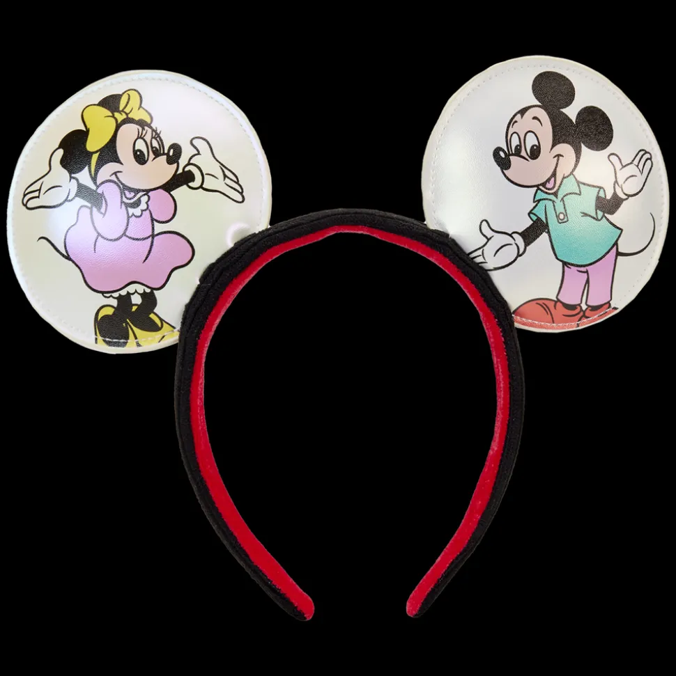 Disney Mini Backpacks<100 Mickey & Friends Classic All-Over Print Iridescent Mini Backpack With Ear Headband