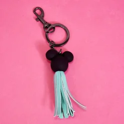 Disney Keychains<100 Mickey Mouse Classic Tassle Bag Charm