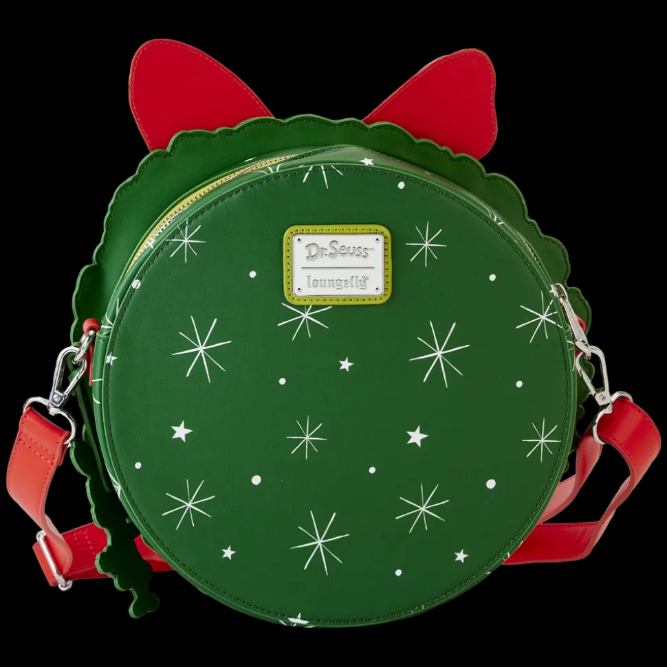 Dr. Seuss Crossbody Bags<' How The Grinch Stole Christmas! Wreath Lenticular Crossbody Bag