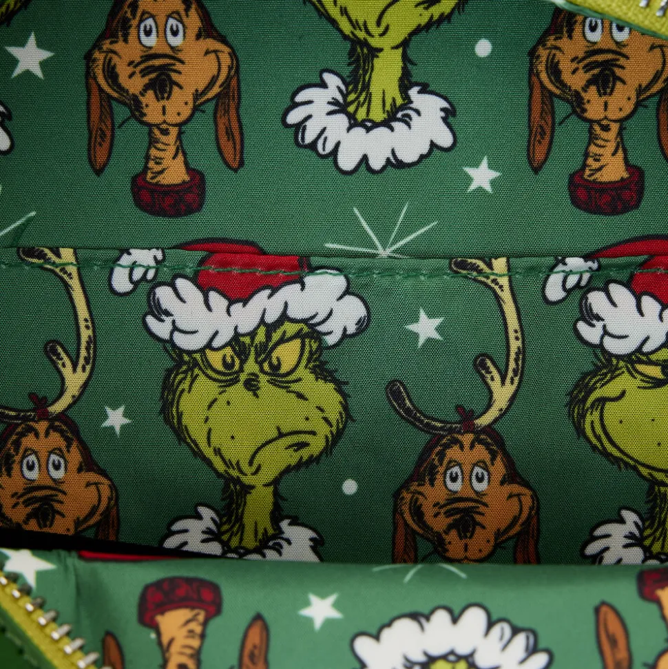 Dr. Seuss Crossbody Bags<' How The Grinch Stole Christmas! Wreath Lenticular Crossbody Bag