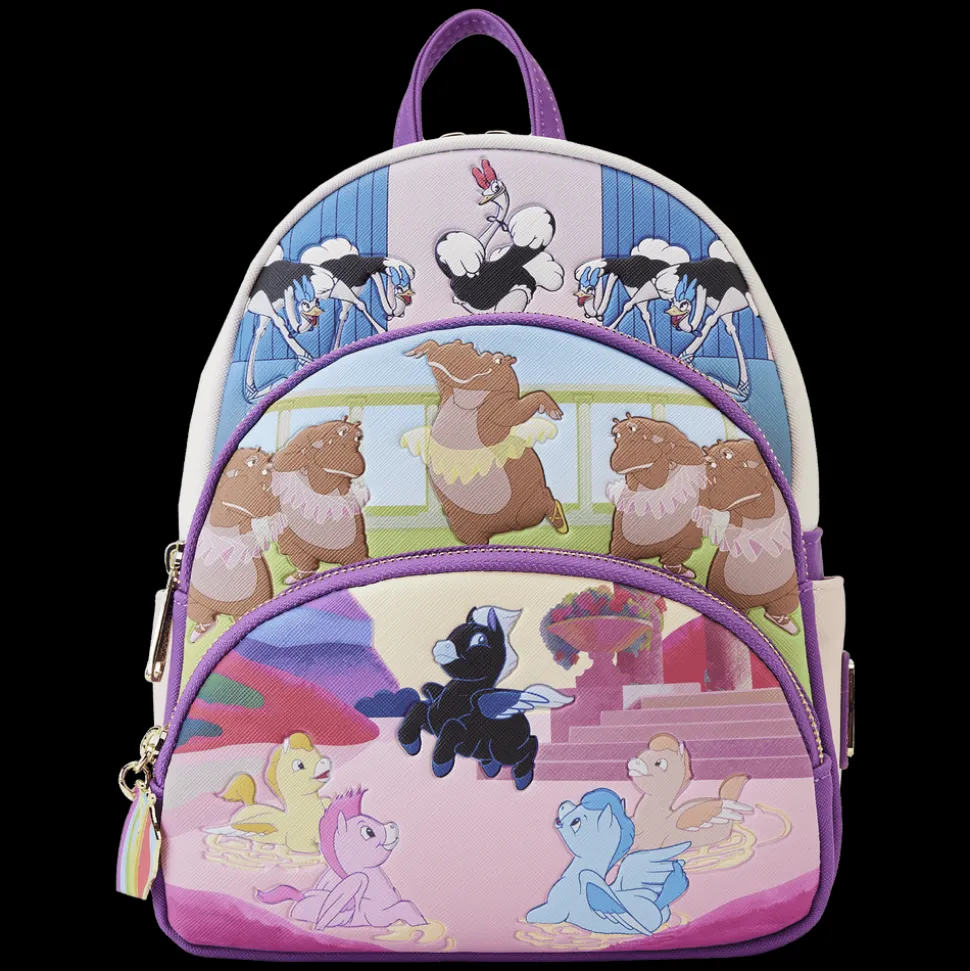 Disney Mini Backpacks<Fantasia Scenes Triple Pocket Mini Backpack