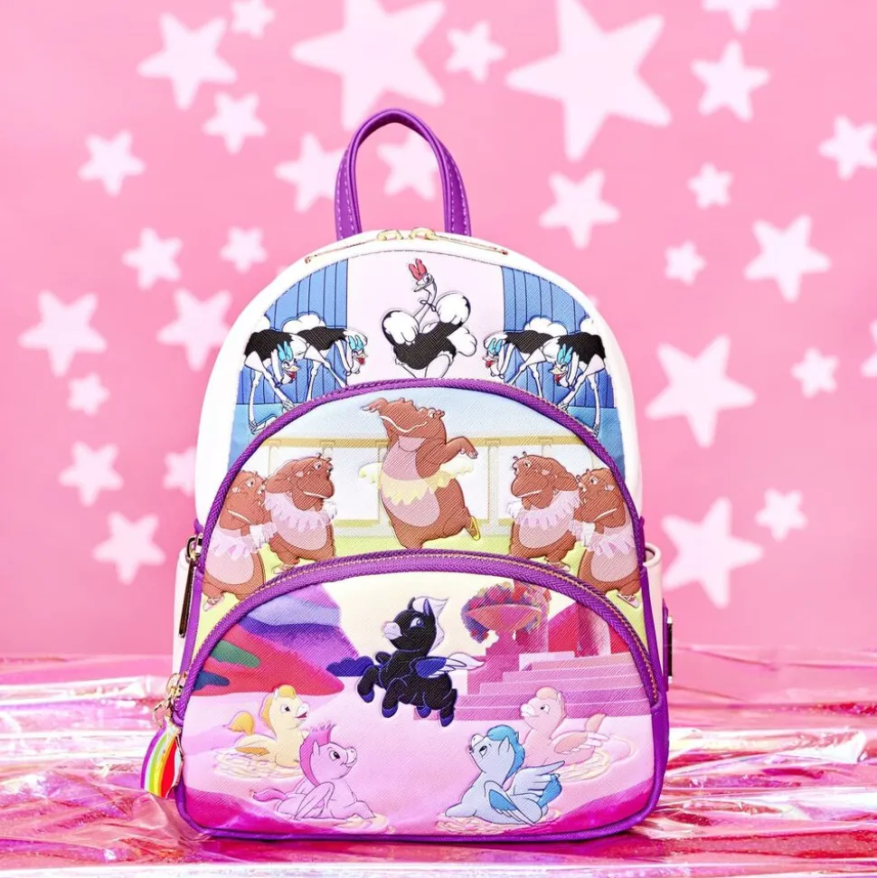 Disney Mini Backpacks<Fantasia Scenes Triple Pocket Mini Backpack