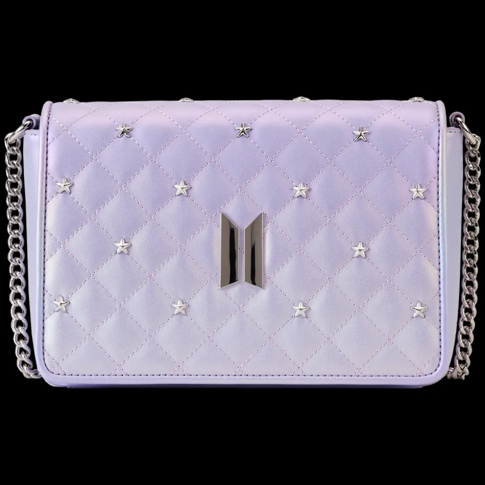BTS Crossbody Bags<Funko Pop! By Loungefly Logo Iridescent Purple Crossbody Bag