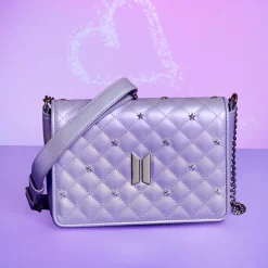 BTS Crossbody Bags<Funko Pop! By Loungefly Logo Iridescent Purple Crossbody Bag