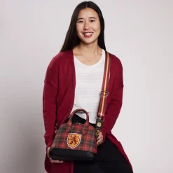 Harry Potter Crossbody Bags< Gryffindor Patch Varsity Plaid Crossbody Bag