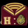 Harry Potter Wallets< Hogwarts Crest Varsity Jacket Zip Around Wallet