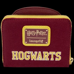 Harry Potter Wallets< Hogwarts Crest Varsity Jacket Zip Around Wallet