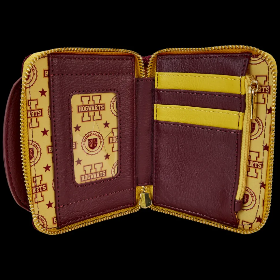 Harry Potter Wallets< Hogwarts Crest Varsity Jacket Zip Around Wallet
