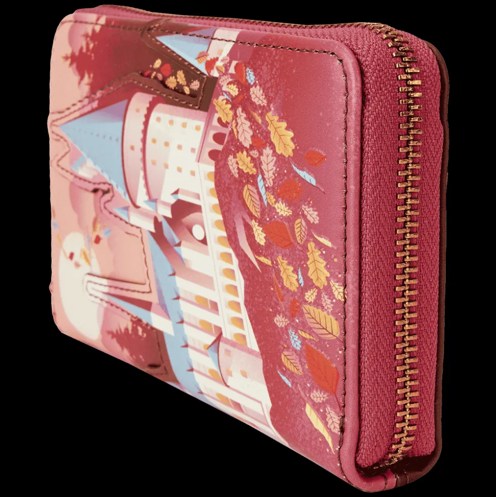 Harry Potter Wallets< Hogwarts Fall Leaves Zip Around Wallet