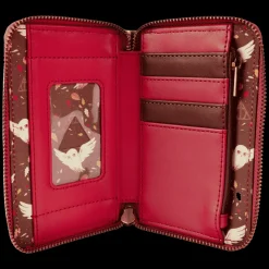 Harry Potter Wallets< Hogwarts Fall Leaves Zip Around Wallet