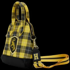 Harry Potter Crossbody Bags< Hufflepuff Patch Varsity Plaid Crossbody Bag