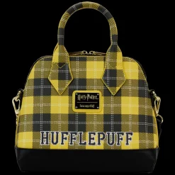 Harry Potter Crossbody Bags< Hufflepuff Patch Varsity Plaid Crossbody Bag
