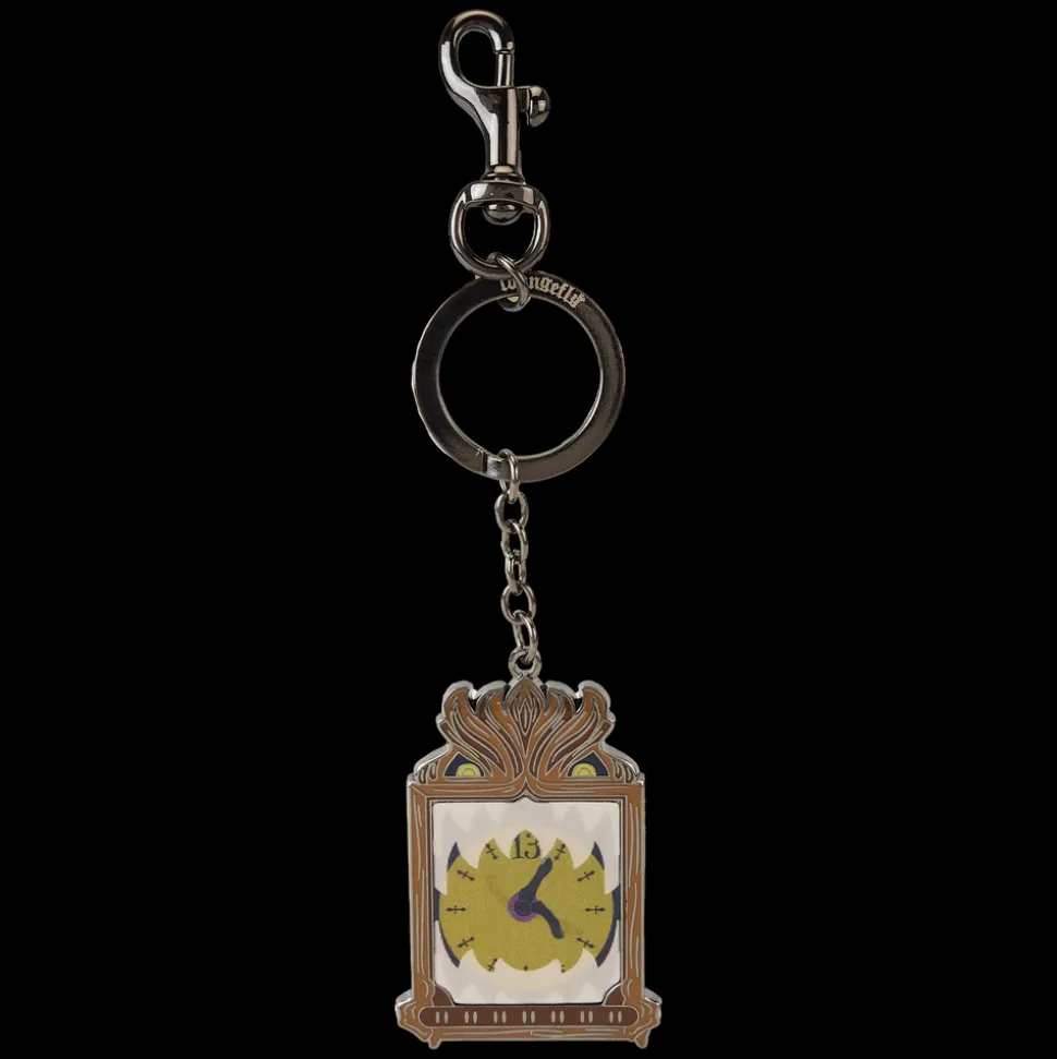 Disney Keychains<Haunted Mansion Grandfather Clock Lenticular Keychain