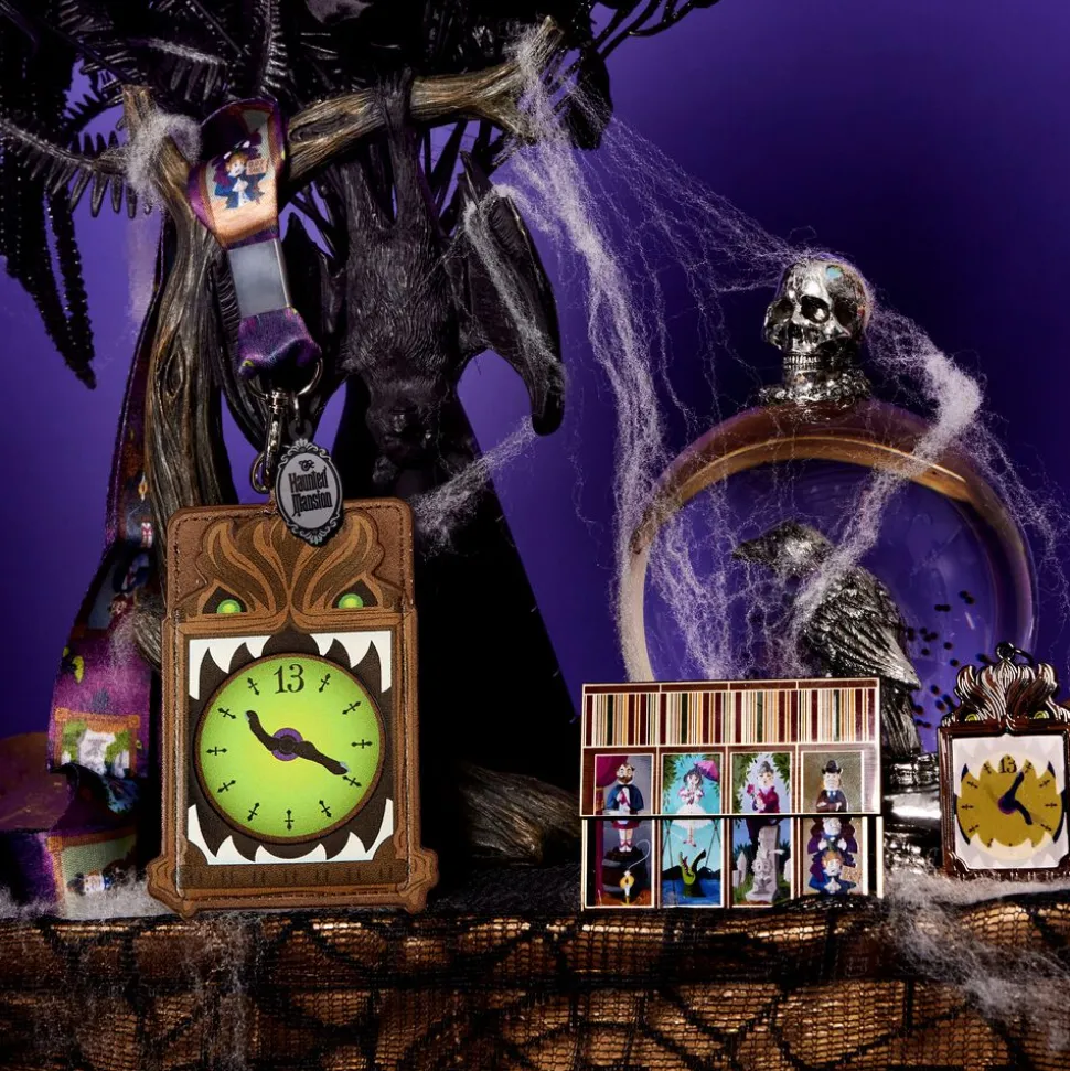 Disney Keychains<Haunted Mansion Grandfather Clock Lenticular Keychain